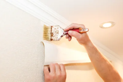 Pose de papier peint à Rustroff — revêtements muraux et toiles de verre